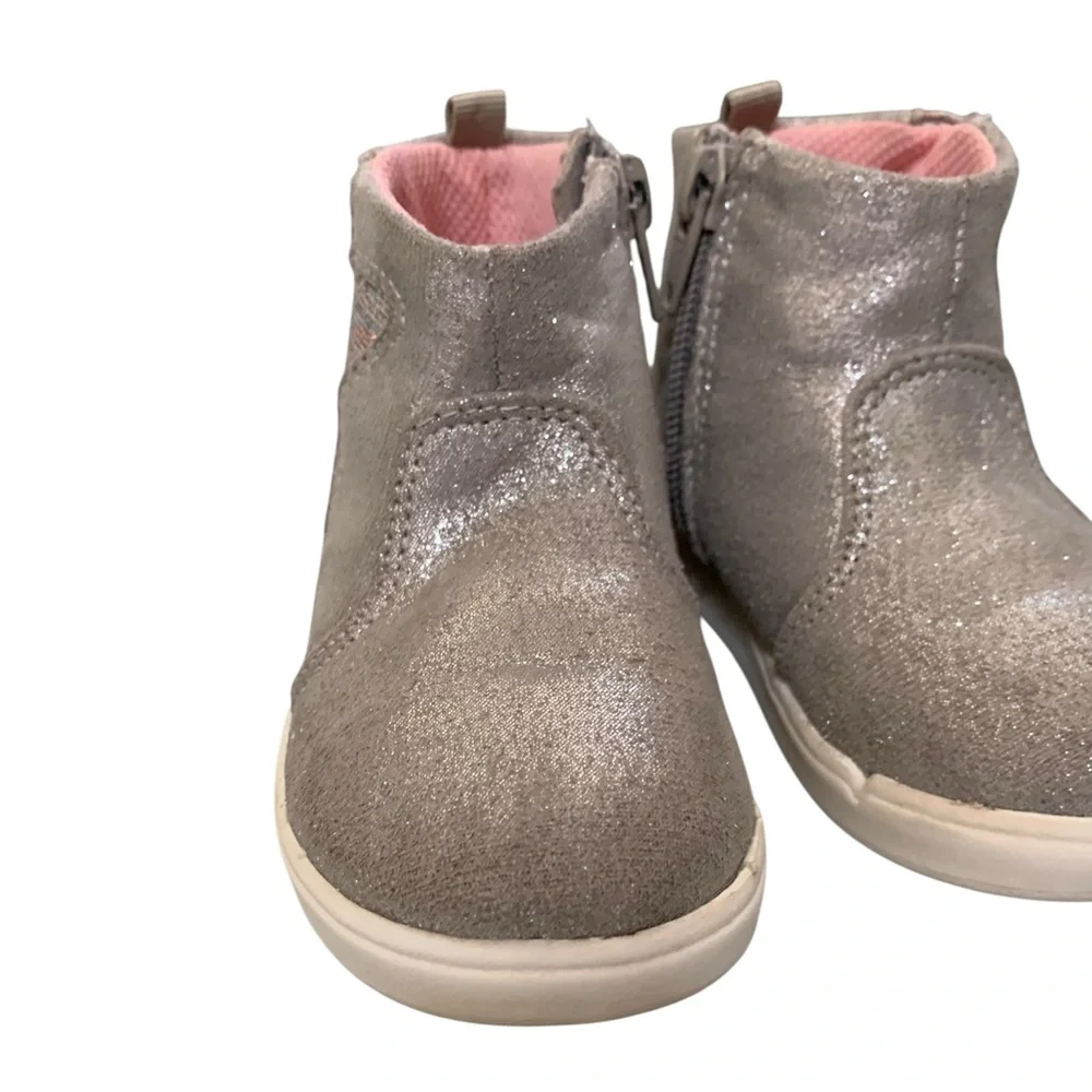 Stride Rite Sz 6M 360 Silver Nina Boots
